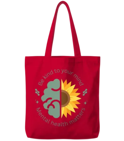Unisex Shawl Collar Tote Bags - Red