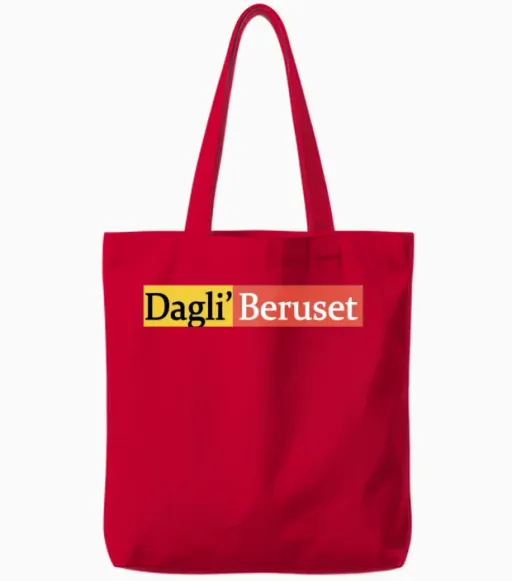 Dagli Beruset Tote Bags - Red