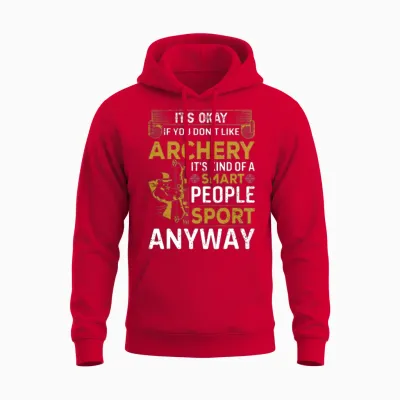 Funny Archery Sarcasm Unisex Hoodie - Red