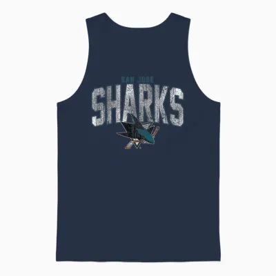 San Jose Sharks Nhl-Hockey Mit Vintage-Logo Unisex Tank Top - Navy