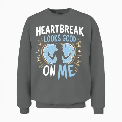Breakup Empowerment Self-Love Fresh Starts Unisex Sweatshirt - Graphite Heather
