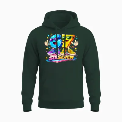 Six Seven 67 Meme Lustiges Zahlen Design Für Kinder Teenager Unisex Hoodie - Forest