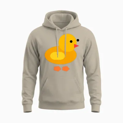 Funny Duck Unisex Hoodie - Sand