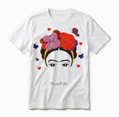 Children's Frida Kahlo Kids - Variety of Items T-Shirt, Pink Unisex T-Shirt - White