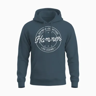 Hammer Der Mann Der Mythos Die Legende Unisex Hoodie - Dark Heather