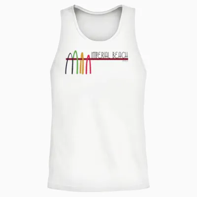 Imperial Beach San Diego California Unisex Tank Top - White
