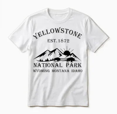Yellowstone National Park Unisex T-Shirt - White
