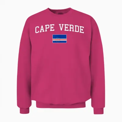 Kap Verde Flagge Herren Damen Kinder Kap Verde Unisex Sweatshirt - Heliconia