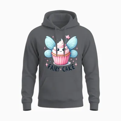 Funny Fairy Cake Unisex Hoodie - Charcoal