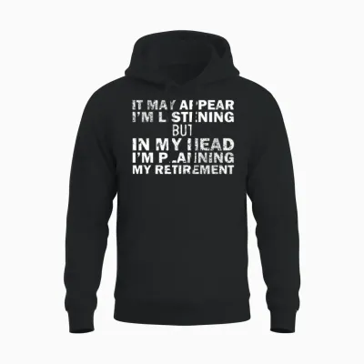 Almost Retired for Retiret Humor Unisex Hoodie - Black