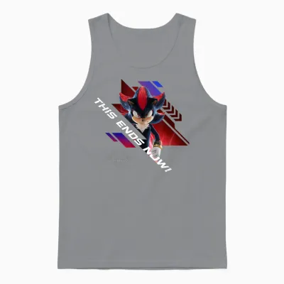 Sonic the Hedgehog 3 - Shadow This Ends Now Unisex Tank Top - Sport Grey