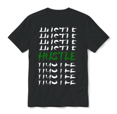 Hustle Unisex T-Shirt - Black