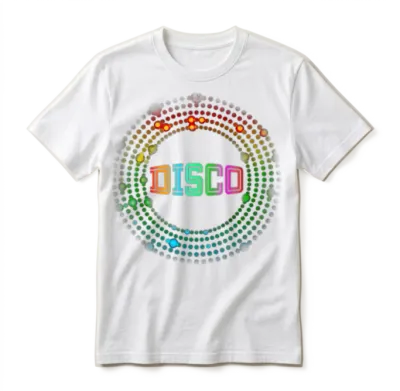 Retro Disco Unisex T-Shirt - White