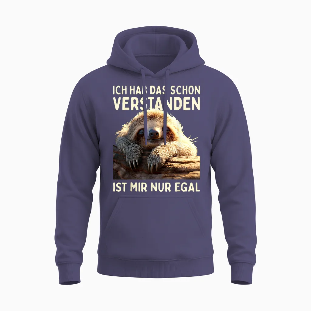 Hab Das Schon Verstanden Ist Mir Nur Egal Süßes Slotier T-Shirt, Black Unisex Hoodie in Heather Sport Dark Navy