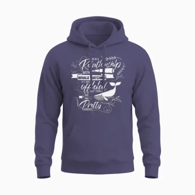 Whale Watching Unisex Hoodie - Heather Sport Dark Navy