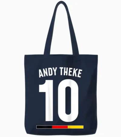 Andy Counter Mallorca Holiday Malle Party Jersey Tote Bags - Navy