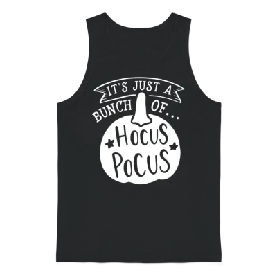 Halloween Pumpkin Funny Saying Unisex Tank Top - Black