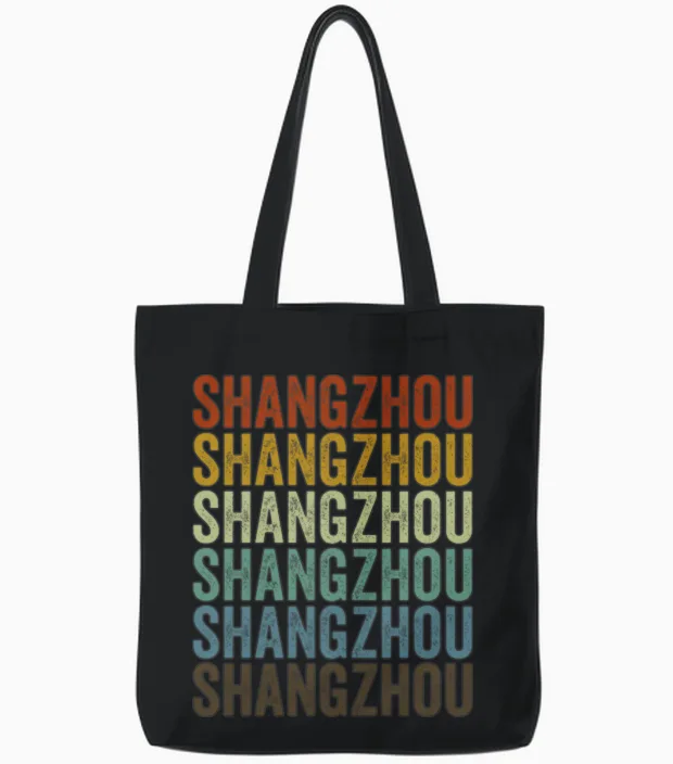 Shangzhou China Retro Vintage Tote Bags - Black