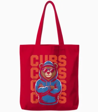 Vintage Cubs Gift for Men Women Boys Girls Tote Bags - Red