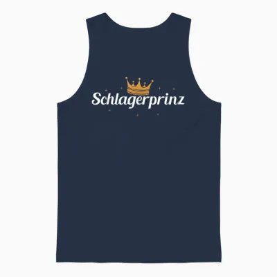 Schlagerprinz Schlageroutfit Partnerlook Schlagermusik Unisex Tank Top - Navy