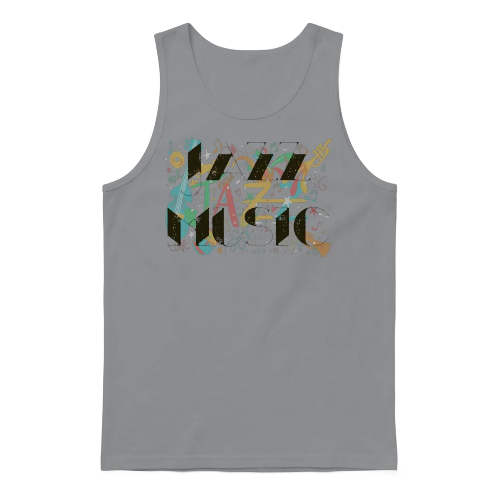 Jazz Music โ Lovers Gift Unisex Tank Top - Sport Grey