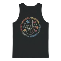 Vintage Autism, Special Education Unisex Tank Top - Black – 1