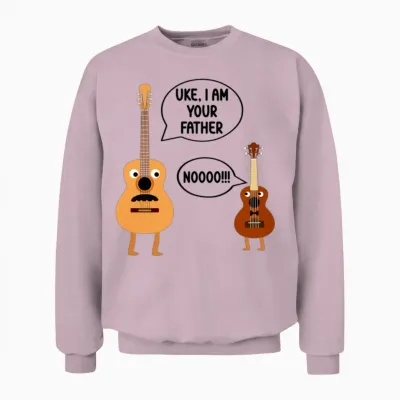 Uke I Am Your Father Unisex Sweatshirt - Light Pink