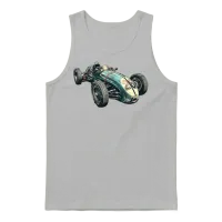 Vintage Retro Race Car — Cars & Muscle Gift Unisex Tank Top - Ash – 1