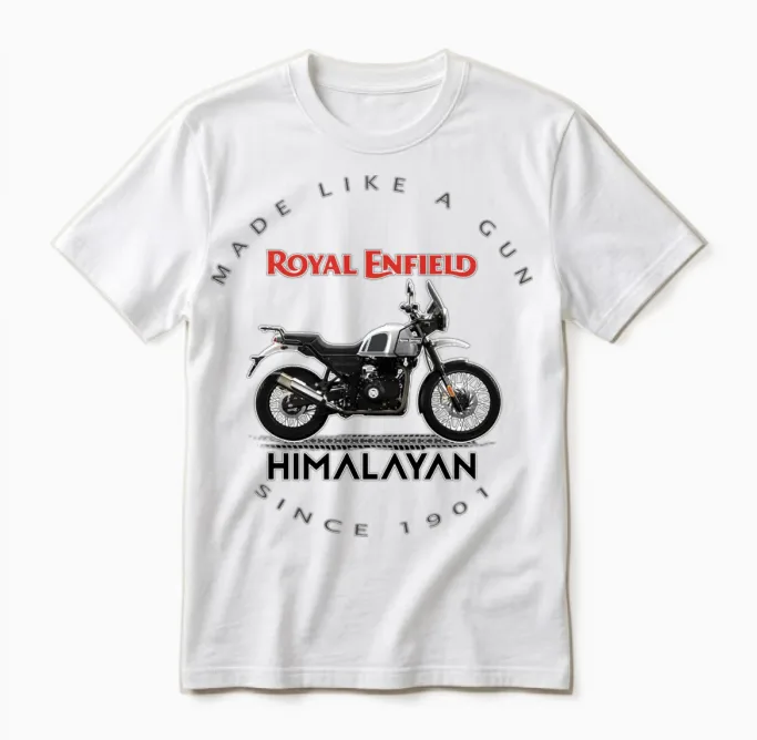 Royal Enfield Himalayan Unisex T-Shirt in White
