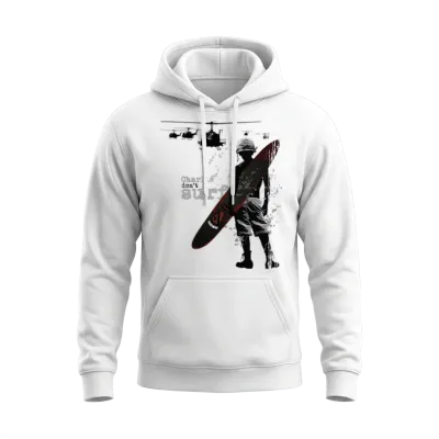 Charlie Dont Surf Unisex Hoodie - White