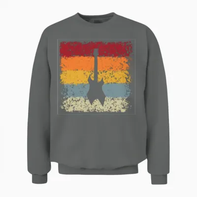 Eguitar Retro Unisex Sweatshirt - Graphite Heather
