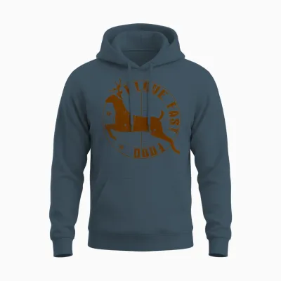 I Love Fast Food Unisex Hoodie - Dark Heather