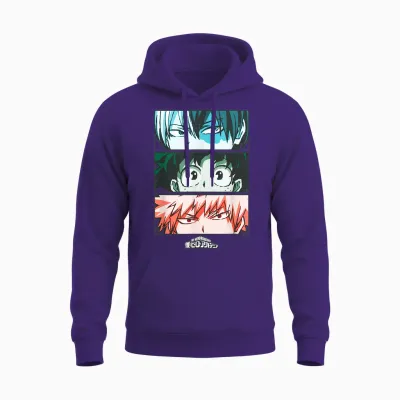 My Hero Academia Todoroki Deku Anime Unisex Hoodie - Purple