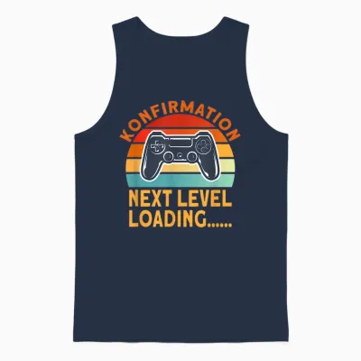 Jugendliche Konfirmation Outfit Mädchen Jungen Unisex Tank Top - Navy