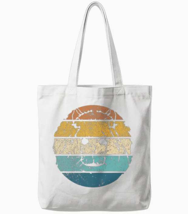 Retro Capybara Vintage Capybara Tote Bags - White