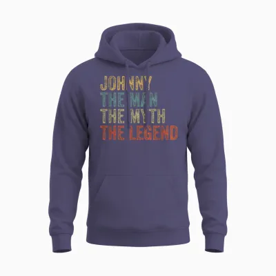 Johnny the Man the Myth the Legend Unisex Hoodie - Heather Sport Dark Navy
