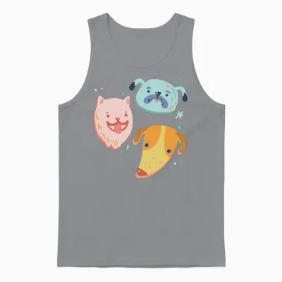Group of Dogs Unisex Tank Top - Sport Grey