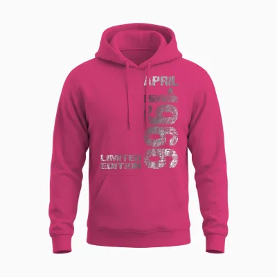 Limited Edition April 1966 Mann Frau 60. Geburtstag Unisex Hoodie - Heliconia
