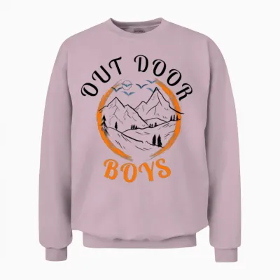 Outdoor Boys Unisex Sweatshirt - Light Pink