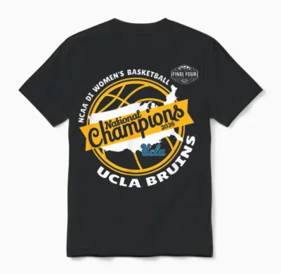 Ucla Bruins Women's Basketball 2026 National Champs Black Unisex T-Shirt - Black