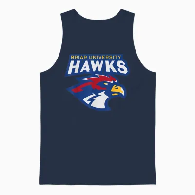 Briar University Hawks Unisex Tank Top - Navy