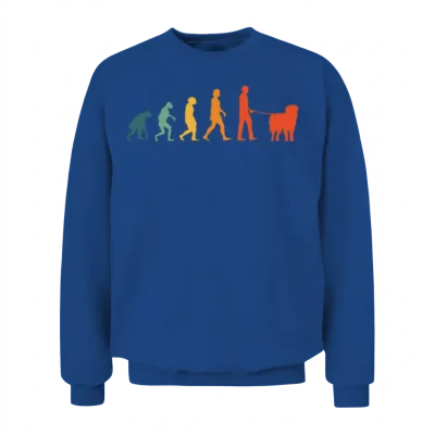 Leonberger Evolution Retro Unisex Sweatshirt - Royal