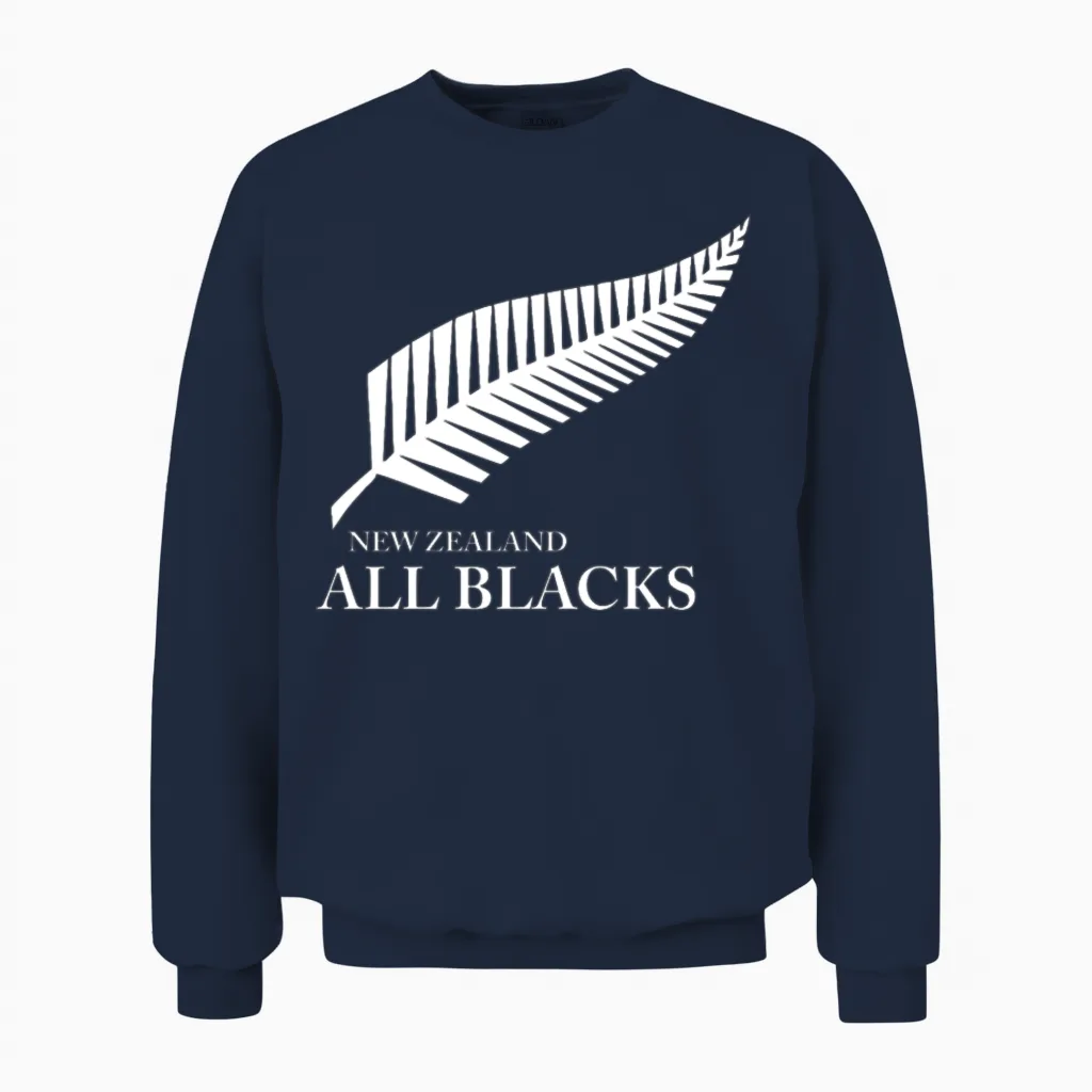 Kiwi All Blacks New Zeala Unisex Sweatshirt in Navy