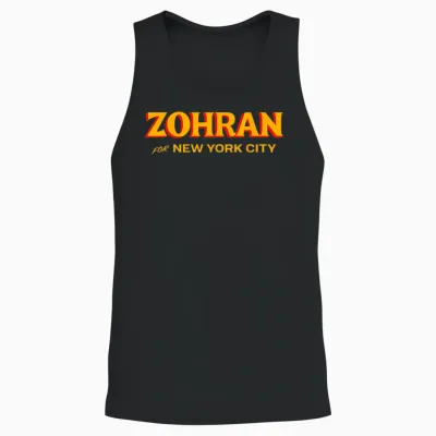Zohran Mamdani Apparel Zohran for Nyc Mayor 2025 Unisex Tank Top - Black