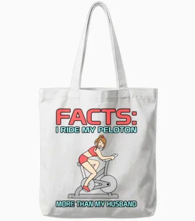 Funny Spin Class Sports Apparel Spin Instructor Ri Tote Bags - White