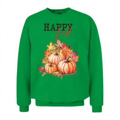 Happy Fall Unisex Sweatshirt - Irish Green