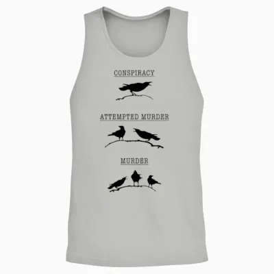 Attempted Murder Edgar Allan Poe Conspiracy Unisex Tank Top - Ash