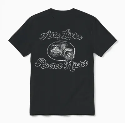 Suhl Simson S50 S51 Two-Stroke Engine Fan Old Love Rustet T-Shirt, Black, S Unisex T-Shirt - Black