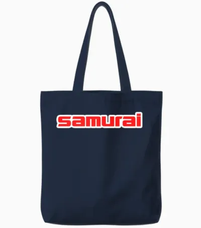 Suzuki Samurai Script Emblem - Autonaut.com Tote Bags - Navy