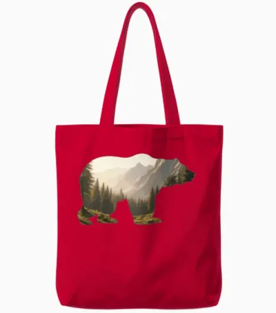 Bear 🐻 Tote Bags - Red